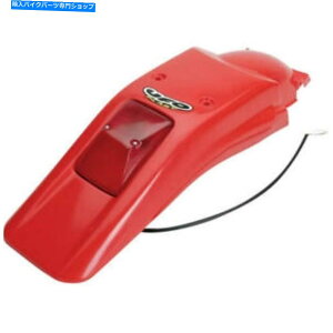 Rear Fender UFO Enduro Fender W / LIGHT REAS 00-05 XR Red Honda XR400R / XR250R 1996-2004 UFO Enduro Fender w/Light Rear 00-05 XR Red for Honda XR400R/XR250R 1996-2004