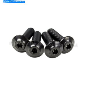 Rear Fender 4X DUCATI 1199 S R PANIGALE�u���b�N�`�^�����A�n�[�K�[�l�W 4x Ducati 1199 S R Panigale Black Titanium Rear Hugger Screws�y���s�A���i�z