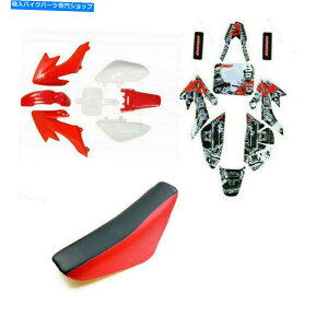 Rear Fender �Ԃ��v���X�`�b�N�t�F���_�[+�f�J�[���X�e�b�J�[�V�[�g�L�b�gCRF50 125CC 110 SSR TRAIL DIRT BIKE Red Plastic Fender + Decals Sticker Seat Kit CRF50 125cc 110 SSR Trail Dirt Bike�y���s�A���i�z
