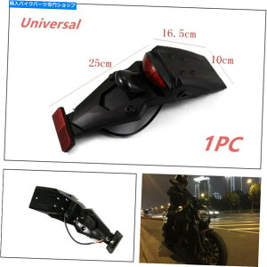 Rear Fender ���j�o�[�T���t�B�b�g�I�[�g�o�C���A�t�F���_�[�}�b�h�K�[�h�}�E���gLED�u���[�L�X�g�b�v�e�[�����C�g Universal Fit Motorcycle Rear Fender Mud Guard Mount LED Brake Stop Tail Light�y���s�A���i�z