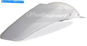 Rear Fender Polisport - 8550100001 - AtF_[AzCgpz_CRF250R 2008-2008 Polisport - 8550100001 - Rear Fender, White For Honda CRF250R 2008-2008