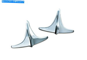 Rear Fender �N���C���L�����A�t�F���_�[�A�N�Z���g - �n�[���[�g���P'09-'17�̂��߂̍Ő�[�̃G�b�W Kuryakyn Rear Fender Accents - Leading Edge for Harley Trike '09-'17�y���s�A���i�z