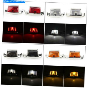 Rear Fender tgA}bhK[hgtF_[`bvLEDCgZbgtBbgn[[FLHT FLT FLHS FLHR Front&Rear Mudguard Trim Fender Tip LED Light Set Fit Harley FLHT FLT FLHS FLHR