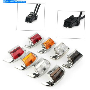 Rear Fender n[[OChc[Of̂߂̃tgA}bhK[hgtF_[`bvLEDCg Front & Rear Mudguard Trim Fender Tip LED Light For Harley Glide Touring Model