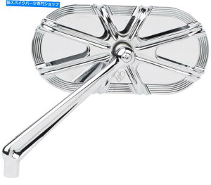 Mirror Arlen Ness - 13-161 - P[WV[Y10Q[W~[A - N Arlen Ness - 13-161 - Caged Series 10-Gauge Mirror, Left - Chrome