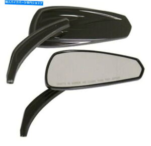 Mirror ubN6 "JX^~[ʃKX̂߂̓ʃKX̂߂Sportster Dyna Suspail Black 6" Custom Mirrors Convex Glass for Harley Sportster Dyna Softail