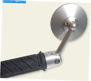 Mirror 7/8C`o[̃I[x߉\ȃo[Gh~[ - Vo[ - j[ - ~[ Oberon Adjustable Bar End Mirror for 7/8 inch bar - SILVER - NEW - one mirror