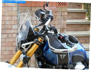 Mirror tBbeBOLbgƎwtĂ鏟̃XNu1200 XEo[Gh~[ Triumph Scrambler 1200 XE Bar End Mirrors with fitting kit and instructions