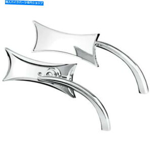 Mirror Arlen Ness}CNN[4_ETCh~[Zbgn[[gbNPA Arlen Ness Micro Chrome Four Point Left & Right Side Mirror Set Harley Metric Pa