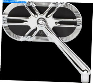 Mirror Arlen NessP[WV[Y~[ENfB[vJbg13-167 Arlen Ness Caged Series Mirrors Right Chrome Deep Cut 13-167