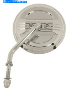 Mirror 47063 VqN[4C`EhrbgI[goC~[Zbgn[[ Mid USA 47063 V-Factor Chrome 4 inch Round Billet Motorcycle Mirror Set Harley