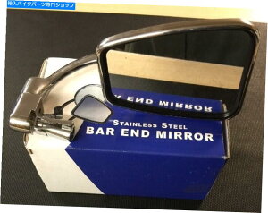 Mirror o[Gh~[XeX|NVbNoCNJtF[T[Ȃ Bar End Mirror Stainless Steel Classic Bike Cafe Racer Etc