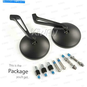 Mirror ~[GLvXNVbNEhubNV[gXejo[T10mmtBbgz_XYL Mirrors ECLIPSE CLASSIC round black short stem universal 10mm fits Honda Suzuki