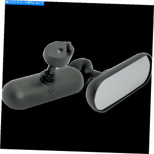 Mirror Arlen Ness Mini Oval Mirrors-�u���b�N�y�AP / N 13-420 ARLEN NESS MINI OVAL MIRRORS- BLACK-PAIR P/N 13-420