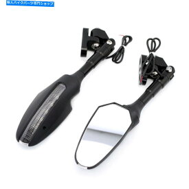 Mirror バックミラーは鈴木駿のGSX 1300R 1999-2020 2019のためのターン信号を導きました Rearview Mirrors LED Turn Signal For SUZUKI HAYABUSA GSX 1300R 1999-2020 2019