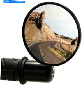 Mirror �X�g���[�g�t�@�C�^�[75mm�ʃo�[�G���h�~���[�I�[�x�����u���b�N�p1�C���`�o�[ Streetfighter 75mm Convex Bar End Mirror Oberon BLACK For 1 Inch Bars