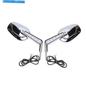 Mirror ハーレーダビッドソンスポーツスター1200用オートバイLEDターンシグナルバックミラー Motorcycle LED Turn Signal Rearview Mirrors For Harley Davidson Sportster 1200