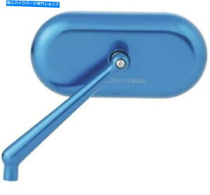 Mirror Arlen Ness Oval Mirror̍13-174 Arlen Ness Oval Mirror Left Blue 13-174