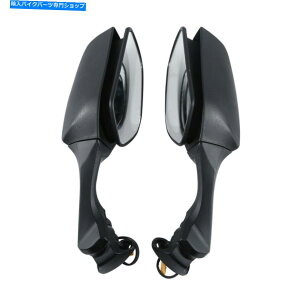 Mirror Ar[~[/^[MEZX10R 16-20̂߂̃NAYtBbg Rear View Mirrors w/ Turn Signals Clear Lens Fit For Kawasaki Ninja ZX10R 16-20