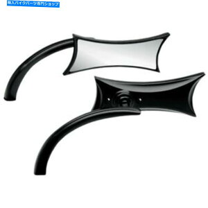 Mirror Arlen Ness}CNubN4_ETChZbg~[n[[܂̓gbN Arlen Ness Micro Black Four Point Left & Right Side Set Mirror Harley or Metric