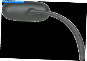 Mirror I[goC~[̃XEFjgȉ~`̉ẼTChlW Russ Wernimont Black Oval Long Right Hand Side Screw in Motorcycle Mirror