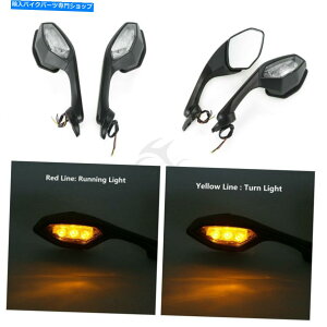 Mirror ���A�r���[�~���[W / LED�^�[���M��FIT���}�nYZF-R1 15-19 18 YZFR6 2017 Rear View Mirrors W/ LED Turn Signals Fit For Yamaha YZF-R1 15-19 18 YZFR6 2017�y���s�A���i�z