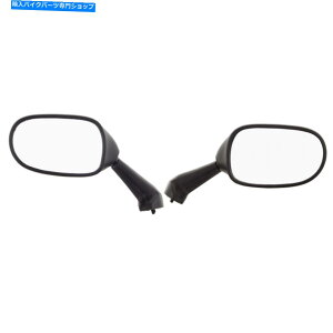 Mirror ���}�nYZF R6 99-00�n���hYZF R1���A�r���[�~���[�h�b�g Set Left Right Black For Yamaha YZF R6 99-00 Hand YZF R1 Rear View Mirror DOT�y���s�A���i�z