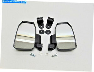 Mirror NEW QUADBOSS 1.75 "6.5" x 8.6 "1.75"[P[Wo[̂߂UTVTChr[~[ New QuadBoss 1.75" 6.5h x 8.6h UTV Side View Mirrors For 1.75" Roll Cage Bars