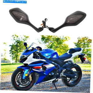 Mirror GSX-R1000 GSX-R1000R GSX-R1000XpLED^[Mt̃ubN~[ Black Mirrors With LED Turn Signal For Suzuki GSX-R1000 GSX-R1000R GSX-R1000X US