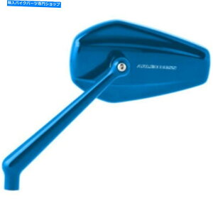 Mirror A[lXu[~jXgbJ[r[~[nho[XN[Cn[[ Arlen Ness Blue Mini Stocker Left Side View Mirror Handlebar Screw-In Harley