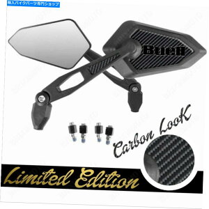 Mirror ~[Xg[g~ebhFubNSBuell Ulysses XB9S XB12S X2 S1 Mirrors Street Limited Approved Black Logo Buell Ulysses XB9S XB12S X2 S1