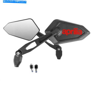 Mirror 2x~[Ar[SbhvgAprilia SR Motard SXV RXV 2X Mirrors Rear View Logo Red Print Aprilia Sr Motard Sxv Rxv