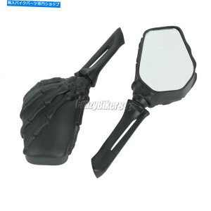 Mirror �z���_VTX�p�u���b�N�X�J���o�b�N�~���[1300 C R S Retro VT750 VT1100 CRUISER Black Skull Rearview Mirror For Honda VTX 1300 C R S RETRO VT750 VT1100 Cruiser�y���s�A���i�z