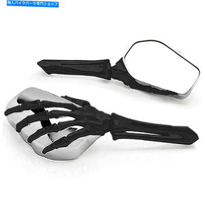 Mirror n[[_rbh\[hOCh\tgyʂ̃I[goC̓W̃XPg̎̋ Motorcycle Skull Skeleton Hand Mirrors For Harley Davidson Road Glide Softail W