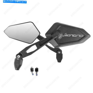 Mirror �~���[�X�g���[�g�u���b�N���F���S�V���o�[�x�l�����C�I���̃y�A Pair of Mirrors Street Black Approved Logo Silver Benelli Lion�y���s�A���i�z