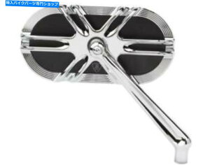 Mirror Arlen Ness 13-167P[WV[YfB[vJbg~[ - E - N Arlen Ness 13-167 Caged Series Deep Cut Mirror - Right - Chrome