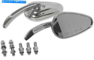 Mirror n[hhCuJX^LXge[p[~[N18-130n[[_rbh\ HardDrive Custom Cast Tapered Mirrors Chrome #18-130 Harley Davidson
