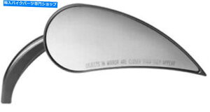 Mirror }CN_CLXg[hIIIeBAhbvE~[ - ubNA[lX13-093 Micro Die-Cast Rad III Teardrop Right Mirror - Black Arlen Ness 13-093