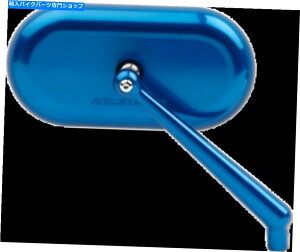 Mirror Arlen Ness 13-177ȉ~`̃~[u[E Arlen Ness 13-177 Oval Mirror Blue Right