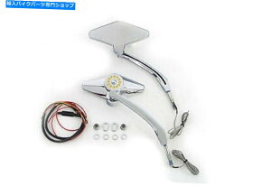 Mirror �r���b�g�̌s��������_�C�������h�`��~���[�Z�b�g Diamond Shape Mirror Set with Billet Stems�y���s�A���i�z
