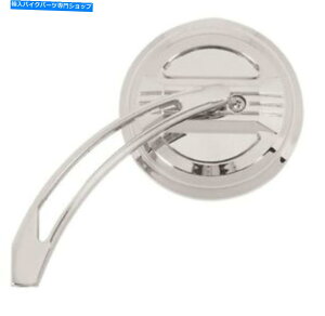 Mirror 47063 VqN[4C`EhrbgI[goC~[Zbgn[[ Mid USA 47063 V-Factor Chrome 4 inch Round Billet Motorcycle Mirror Set Harley