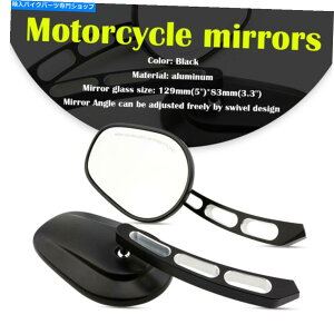 Mirror HMMOTORubNI[goCGbWJbg~[pn[[ - _rbh\Xg[gOChFLHX HMmotor Black Motorcycle Edge-cut Mirrors For Harley-Davidson Street Glide FLHX