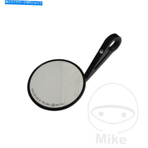 Mirror �n�C�Z���_���j�o�[�T���iL��R�j�~���[���E���h�u���b�NALU�o�[�G���hX1PC 301-018 Highsider Universal (L&R) Mirror Round Black Alu Bar-end x1pc 301-018�y���s�A���i�z
