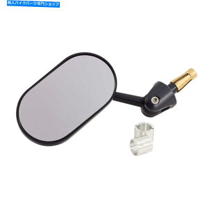 Mirror �I�x���������`�o�C�N�����o�[�G���h�~���[12-19mm - �V���O�� - �u���b�N Oberon Oblong Motorbike Adjustable Bar End Mirror 12-19mm - Single - Black