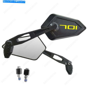 Mirror �~���[�X�g���[�g�J�[�{�����b�N�̓��S�C�G���[�n�X�o���i701�����F���܂��� Mirrors Street Carbon Look Approved Logo Yellow Husqvarna 701�y���s�A���i�z