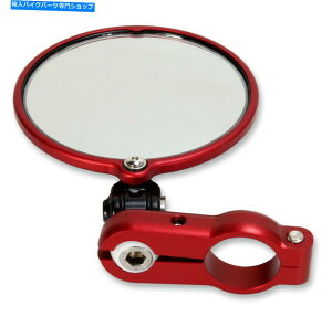 Mirror CRG Hindsight LS�o�[�G���h�~���[���b�h�����iHSLS-302-L�j CRG Hindsight LS Bar End Mirror Red Left Side (HSLS-302-L)�y���s�A���i�z