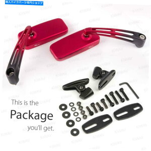 Mirror �������b�h�t�F�A�����O�~���[Classicmx +�u���b�N�x�[�X�A���~��Fits BMW S 1000 RR Black & red fairing mirrors ClassicMX + black base aluminum fits BMW S 1000 RR