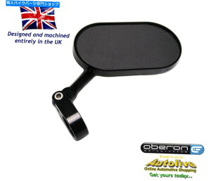 Mirror Oberon Oblong 1 OD�����\�n���h���o�[�N�����v�~���[MIC-0801-BLACK Oberon Oblong 1 OD Adjustable Handlebar Clamp Mirror MIC-0801-BLACK