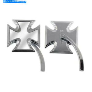 Mirror ~[}^NX}OjAn[[_rbh\̂߂̃N Mirror Maltese Cross Magni, Chrome, for Harley Davidson