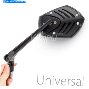 Mirror �~���[���f���V�[���h�S�u���b�N�����\�t�B�b�g���GT250 380 550 750 T500 mirror model SHIELD all black adjustable fits Suzuki GT250 380 550 750 T500�y���s�A���i�z